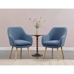 Fauteuil d'appoint Breighton Home Take a Seat Charlotte Wingback en similicuir mouton
