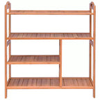 Costway Étagère à Chaussures Multifonctionnelle à 4 Niveaux en Bambou Range-Bottes Organiseur de Rangement