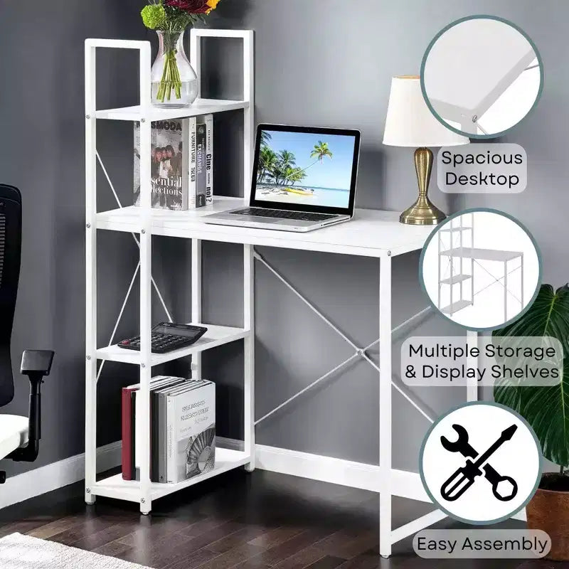 Poste de travail Designs2Go avec étagères - Breighton Home