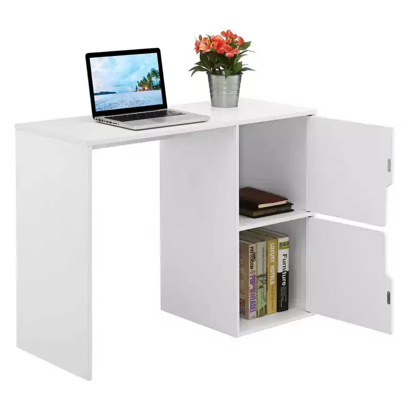 Bureau d'étudiant Designs2Go avec armoires de rangement - Breighton Home