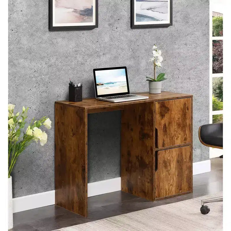 Bureau d'étudiant Designs2Go avec armoires de rangement - Breighton Home