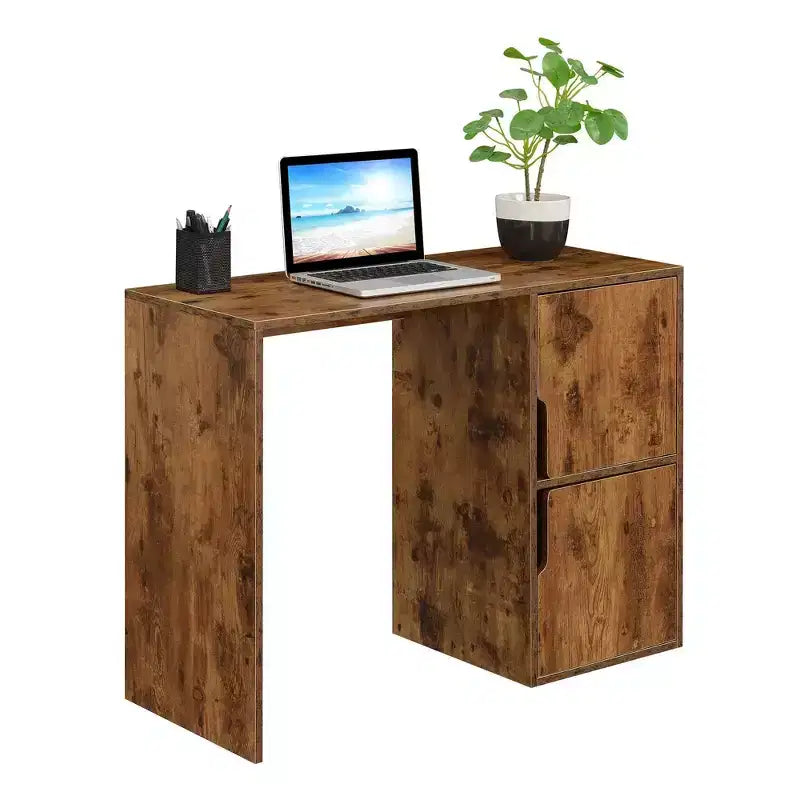 Bureau d'étudiant Designs2Go avec armoires de rangement - Breighton Home
