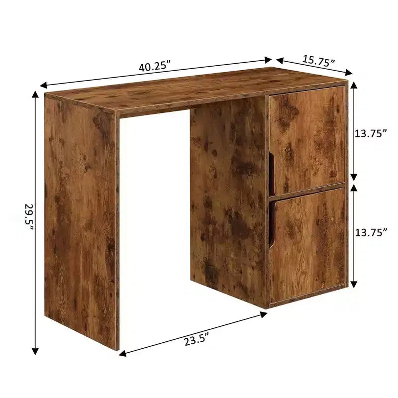 Bureau d'étudiant Designs2Go avec armoires de rangement - Breighton Home