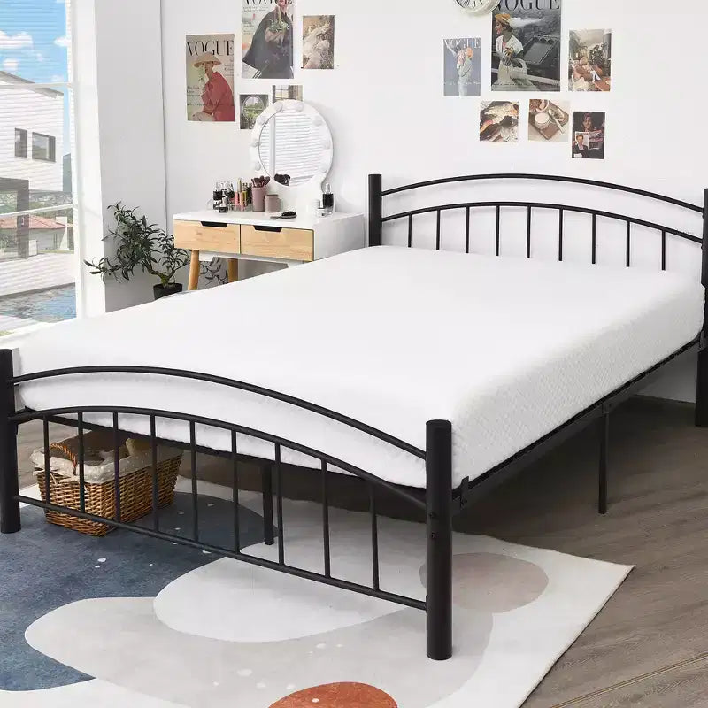 Costway Matelas en mousse 8'' grand lit/double/queen/king Jacquard Fermeté moyenne Lit-dans-une-boîte Chambre à coucher avec housse amovible