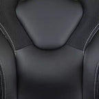 Chaise de jeu à dossier haut BlackArc en similicuir, siège pivotant réglable en hauteur et accoudoirs rembourrés relevables