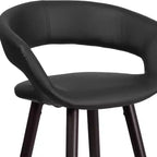 Tabouret de Bar Ultramoderne Merrick Lane Wood avec Assise Rembourrée