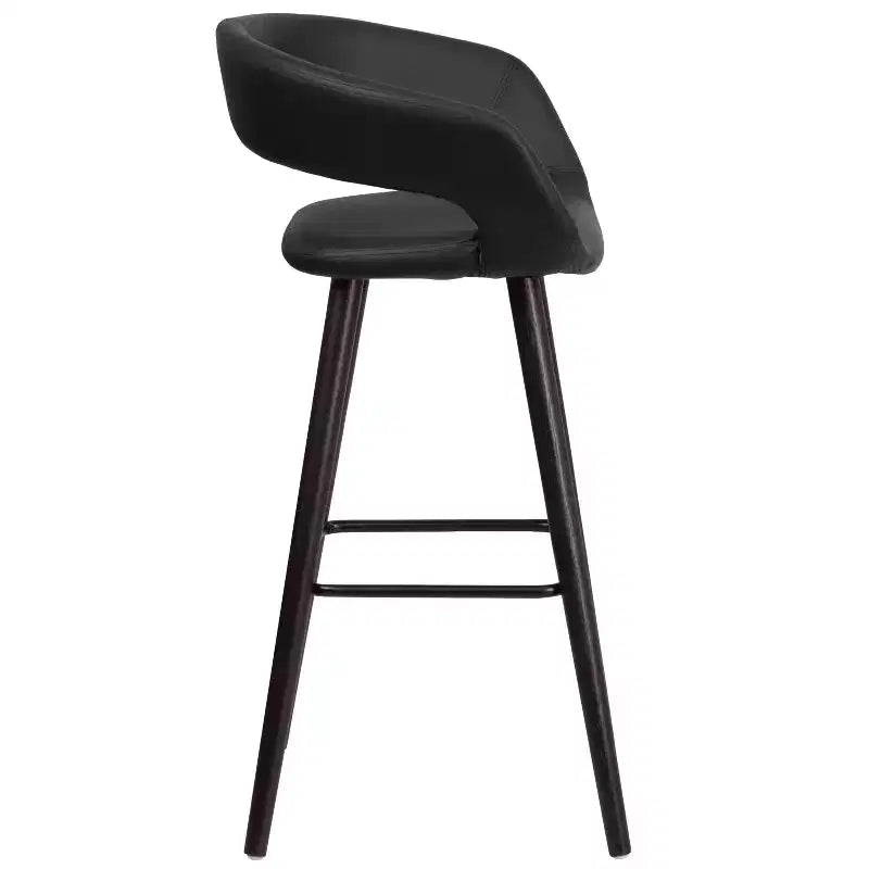 Tabouret de Bar Ultramoderne Merrick Lane Wood avec Assise Rembourrée
