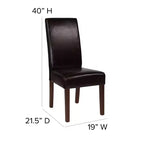 Lot de 6 chaises Parsons Flash Furniture de la série Greenwich