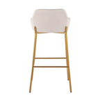 Lot de 2 tabourets de bar en métal et polyester Daniella - LumiSource
