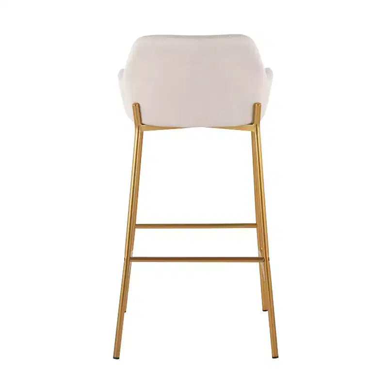 Lot de 2 tabourets de bar en métal et polyester Daniella - LumiSource