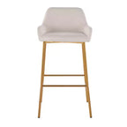 Lot de 2 tabourets de bar en métal et polyester Daniella - LumiSource