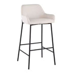Lot de 2 tabourets de bar en métal et polyester Daniella - LumiSource