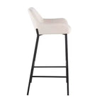 Lot de 2 tabourets de bar en métal et polyester Daniella - LumiSource
