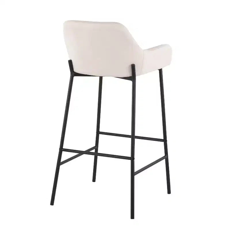 Lot de 2 tabourets de bar en métal et polyester Daniella - LumiSource