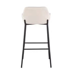 Lot de 2 tabourets de bar en métal et polyester Daniella - LumiSource