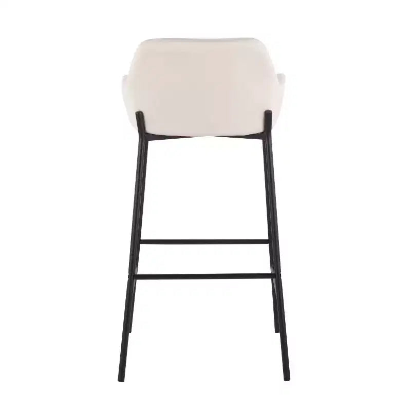 Lot de 2 tabourets de bar en métal et polyester Daniella - LumiSource