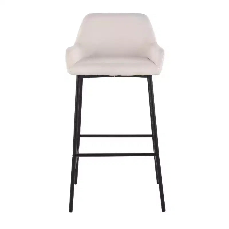 Lot de 2 tabourets de bar en métal et polyester Daniella - LumiSource
