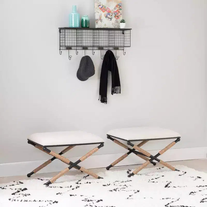 Tabouret d'appoint Ashburn Campaign - Linon