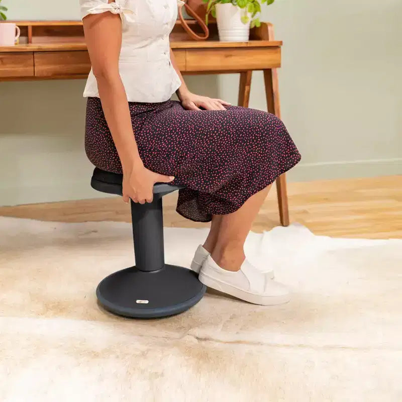 Tabouret oscillant ECR4Kids Sitwell avec coussin, hauteur réglable, siège actif