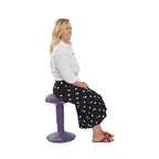 Tabouret oscillant ECR4Kids Sitwell avec coussin, hauteur réglable, siège actif