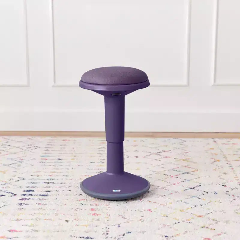 Tabouret oscillant ECR4Kids Sitwell avec coussin, hauteur réglable, siège actif