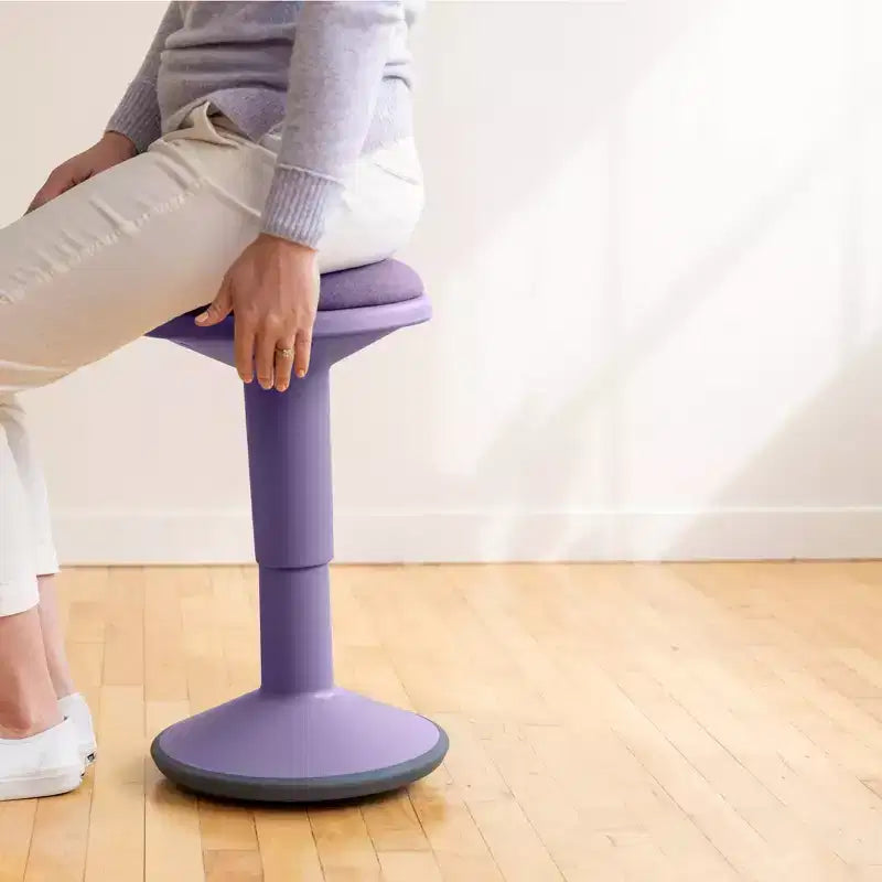 Tabouret oscillant ECR4Kids Sitwell avec coussin, hauteur réglable, siège actif