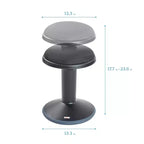 Tabouret oscillant ECR4Kids Sitwell avec coussin, hauteur réglable, siège actif