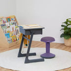 Tabouret oscillant ECR4Kids Sitwell avec coussin, hauteur réglable, siège actif
