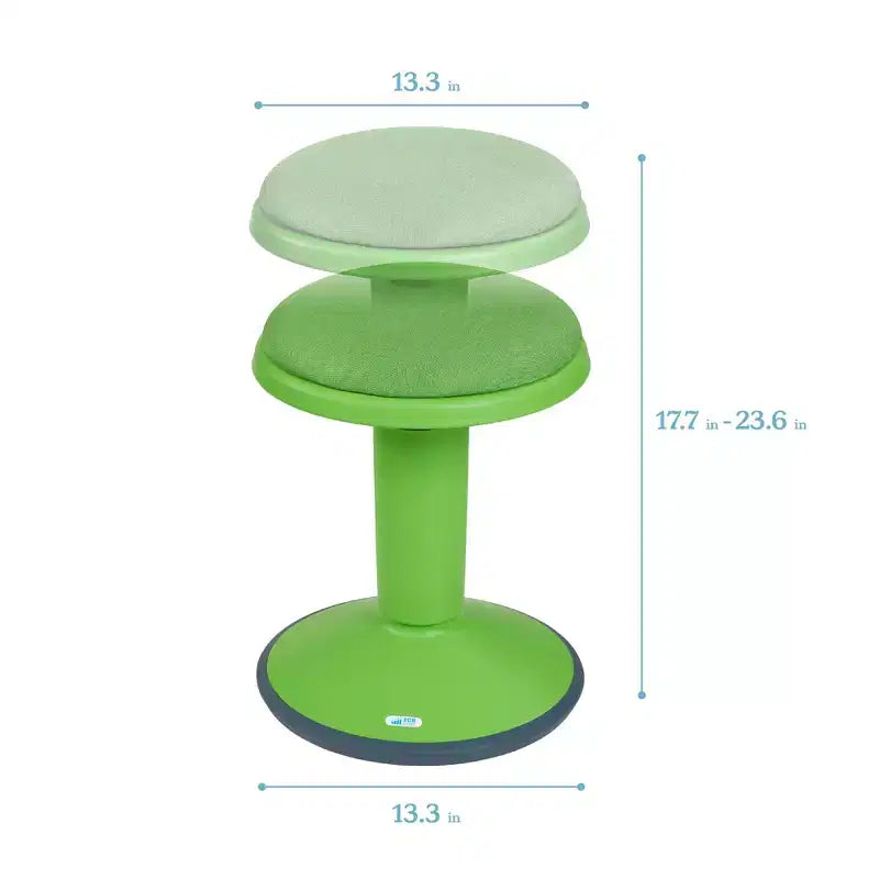 Tabouret oscillant ECR4Kids Sitwell avec coussin, hauteur réglable, siège actif