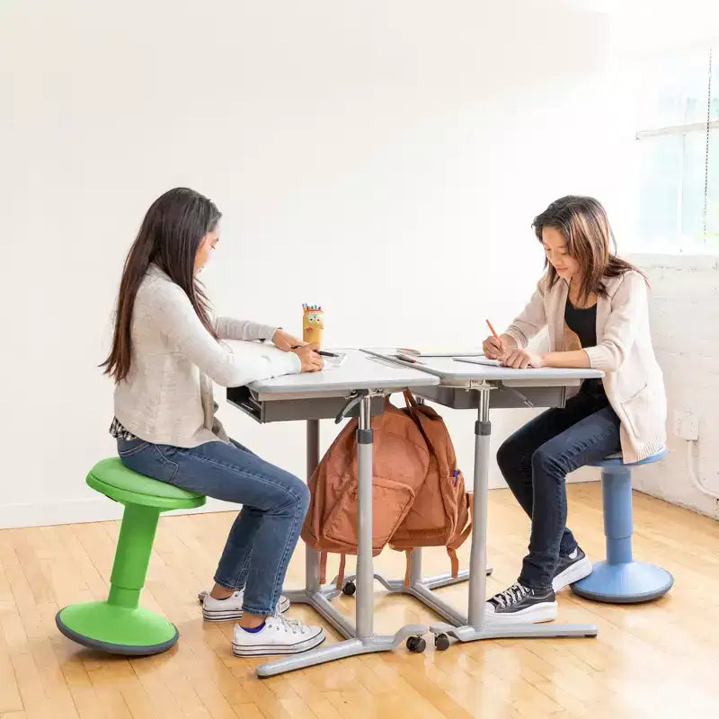 Tabouret oscillant ECR4Kids Sitwell avec coussin, hauteur réglable, siège actif