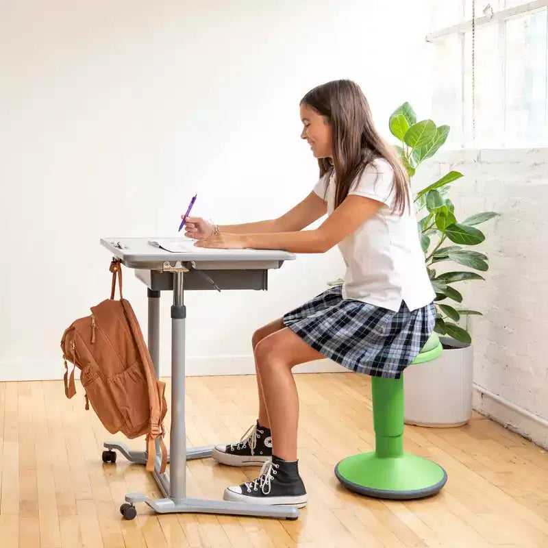 Tabouret oscillant ECR4Kids Sitwell avec coussin, hauteur réglable, siège actif