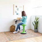 Tabouret oscillant ECR4Kids Sitwell avec coussin, hauteur réglable, siège actif