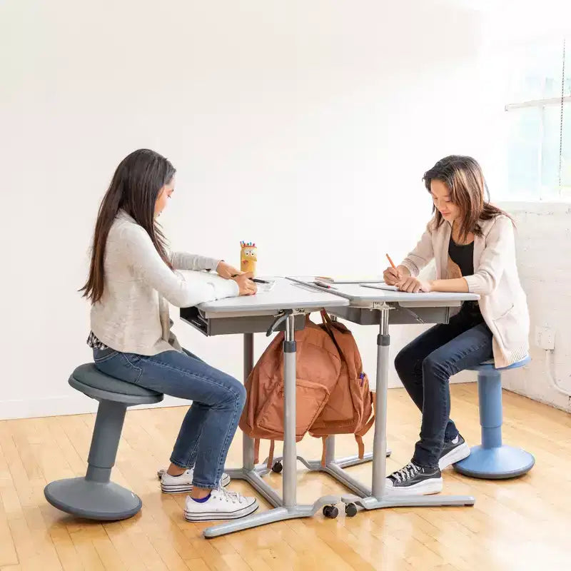 Tabouret oscillant ECR4Kids Sitwell avec coussin, hauteur réglable, siège actif