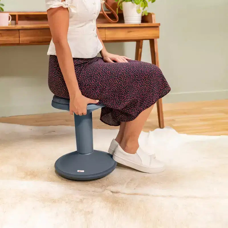 Tabouret oscillant ECR4Kids Sitwell avec coussin, hauteur réglable, siège actif