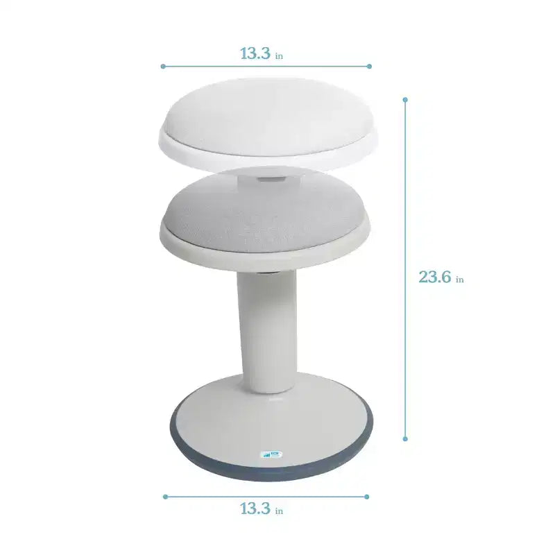 Tabouret oscillant ECR4Kids Sitwell avec coussin, hauteur réglable, siège actif