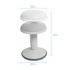 Tabouret oscillant ECR4Kids Sitwell avec coussin, hauteur réglable, siège actif
