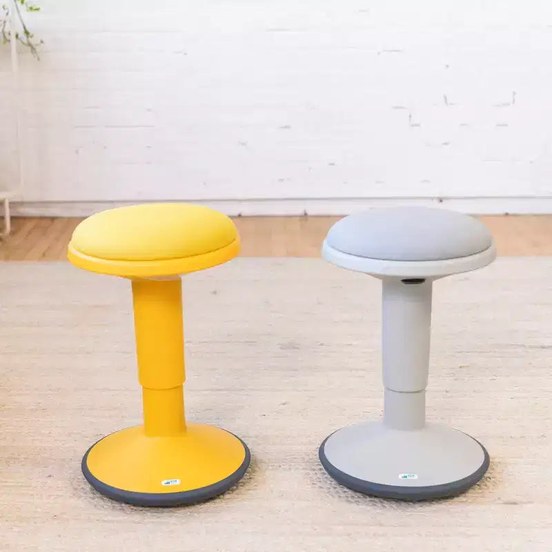 Tabouret oscillant ECR4Kids Sitwell avec coussin, hauteur réglable, siège actif