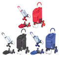 dbest products Stair Climber Trolley Dolly Folding Grocery Cart 3 Wheels Heavy Duty Shopping Hand Truck 39 inch Handle Height