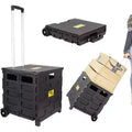 dbest products Quik Cart Pro Caisse Roulante à Roues Utilité Enseignant avec Siège Panier Pliable Robuste avec Poignée