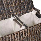 Panier à linge double BirdRock Home avec couvercle et intérieur divisé