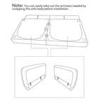 Canapé Futon Convertible Costway avec Revêtement en PU et Pieds en Bois, Réglable