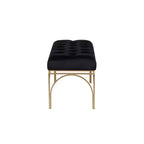 Banc rectangulaire en velours Glam - Olivia & May