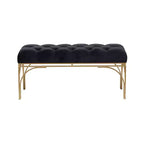 Banc rectangulaire en velours Glam - Olivia & May
