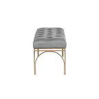 Banc rectangulaire en velours Glam - Olivia & May