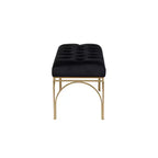 Banc rectangulaire en velours Glam - Olivia & May