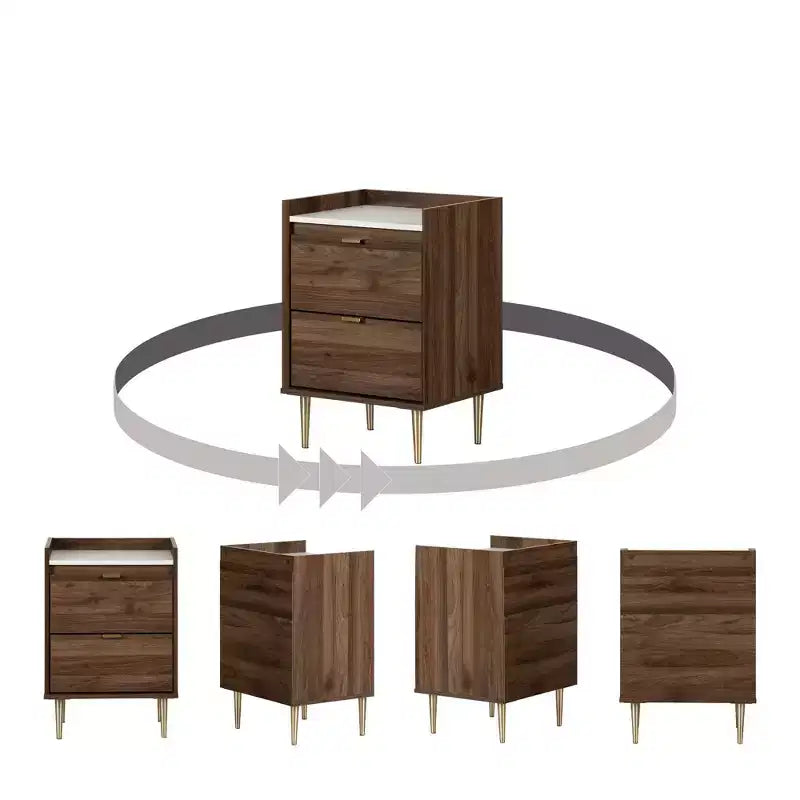 Table de chevet 2 tiroirs Hype - South Shore
