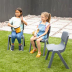 Lot de 4 chaises empilables en plastique pour écoliers, 14 po