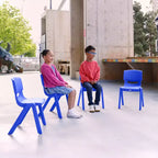 Lot de 4 chaises empilables en plastique pour écoliers, 14 po