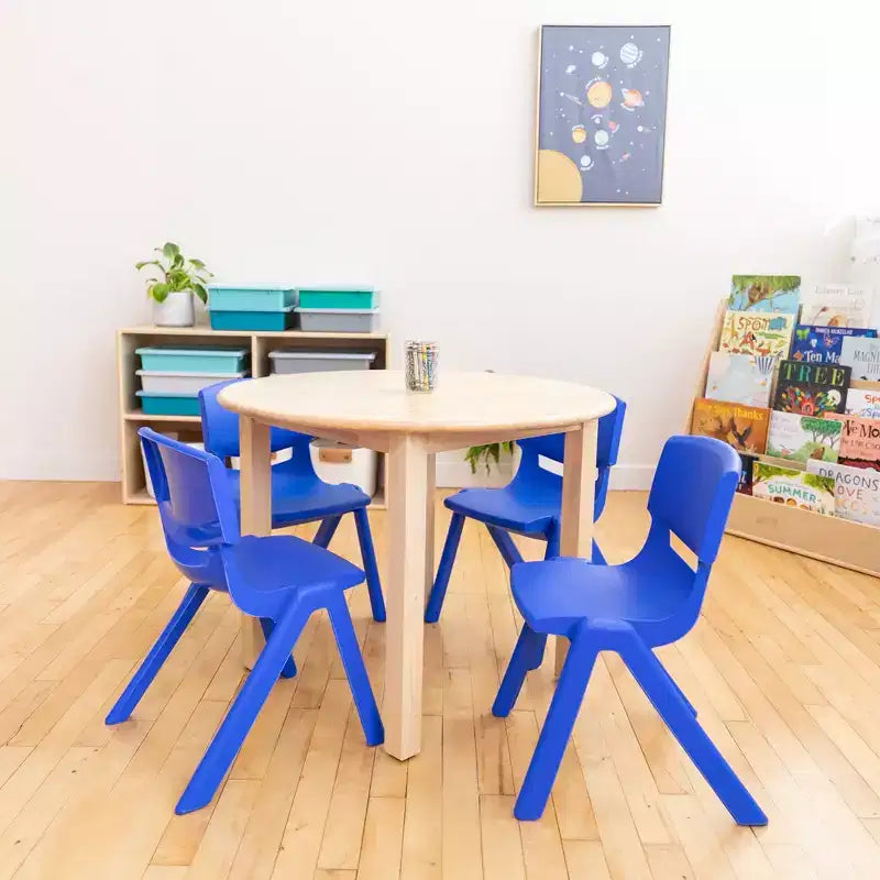 Lot de 4 chaises empilables en plastique pour écoliers, 14 po