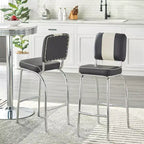 Lot de 2 tabourets de bar à hauteur de comptoir Raleigh Rétro 30 po - Buylateral